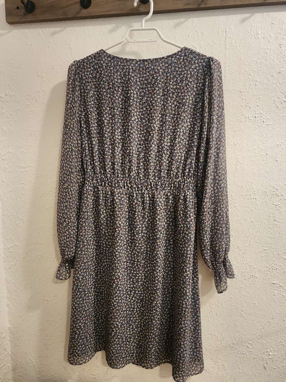 Reitmans Blue Floral Print Mini Dress - Small - Picture 5 of 5